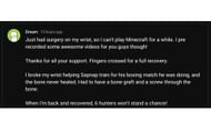 The Minecraft streamer's YouTube post (Image via YouTube.com/@dream)